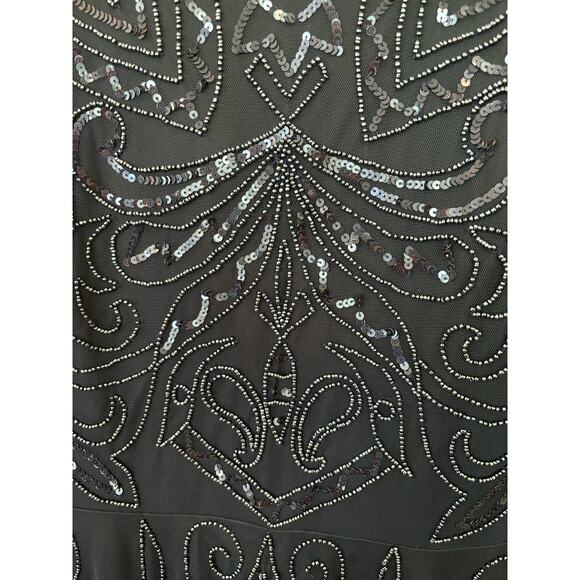 Johnny Was / Beaded Mesh Dress / Boho Luxury Midi Dress - Picture 5 of 6